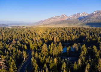 Mammoth Lakes, CA from above