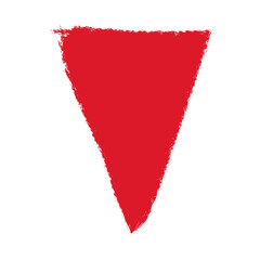 Triangle Banner Shape. Speech Bubble Text Box