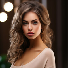 Naklejka premium Medium shot captivating look ultra-realistic.