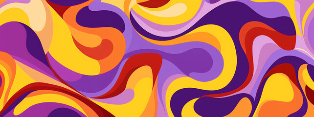 Abstract pop fluid retro background.