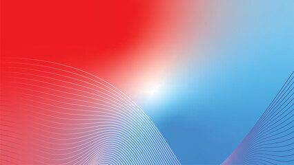 cyan blue white red tech abstract lines gradient background
