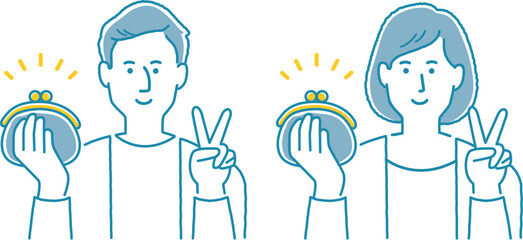 節約しているビジネスパーソン