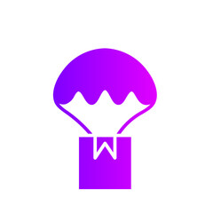 parachute gradient icon