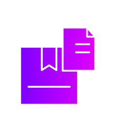delivery box gradient icon