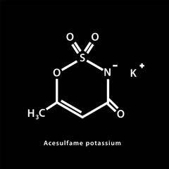 structure formula chemical flat style illustration