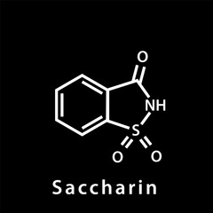 Fototapeta premium structure formula chemical flat style illustration