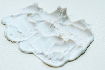 The texture of a cosmetic care cream-scrub.