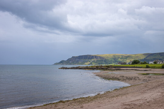 Cushendall, Northern Ireland - July 13 2023 "Cushendall Beach on Giant's Causeway road"