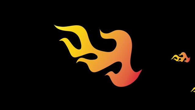 fire flame animation motion video footage