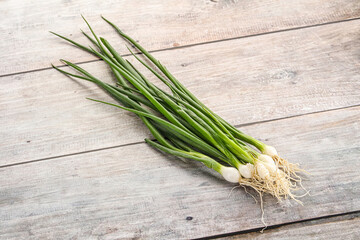 Young aroma fresh green onion