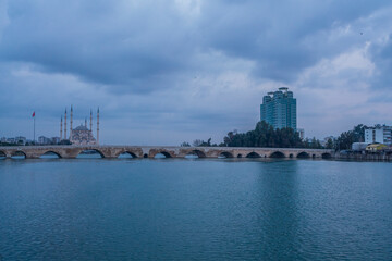 Fototapeta premium adana sakip sabanci mosque photos taken in different light conditions
