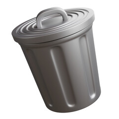3d render of recycle bin icon.