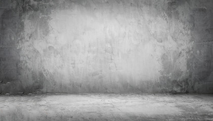 Gray vintage cement or concrete wall and floor background. Can be used for display products, room, interior, graphic design or wallpaper. Copy space for text.