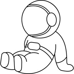 Astronaut Coloring Page