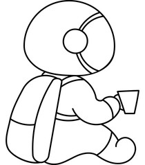 Astronaut Coloring Page