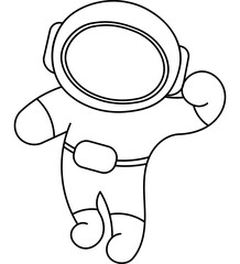 Astronaut Coloring Page
