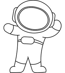 Astronaut Coloring Page