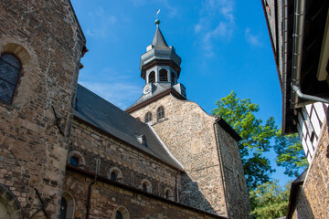 Fototapeta na wymiar parish church St. Peter and Paul (Frankenberger Kirche) Goslar Lower Saxony (in german Niedersachsen) Germany