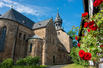 parish church St. Peter and Paul (Frankenberger Kirche) Goslar Lower Saxony (in german Niedersachsen) Germany - obrazy, fototapety, plakaty