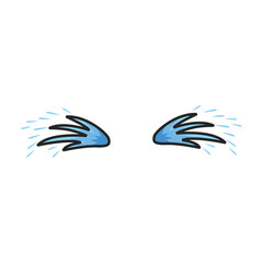 Obraz premium Tears vector icon.Color vector icon isolated on white background tears.