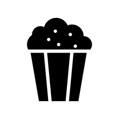 popcorn glyph icon