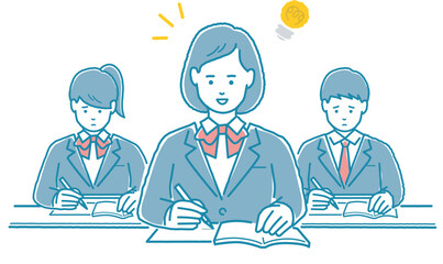 授業がよく理解できる女子学生