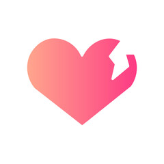 break up gradient icon