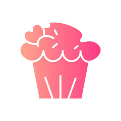 cup cake gradient icon