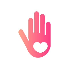 give love gradient icon