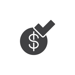 Approved payment vector icon