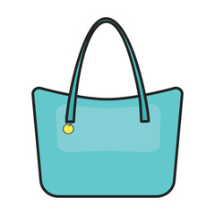 Bag vector icon.Color vector icon isolated on white background bag.