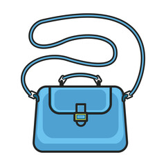 Bag vector icon.Color vector icon isolated on white background bag.