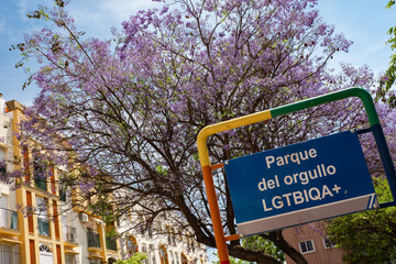 LGBTQIA+ Park in Spain during springtime