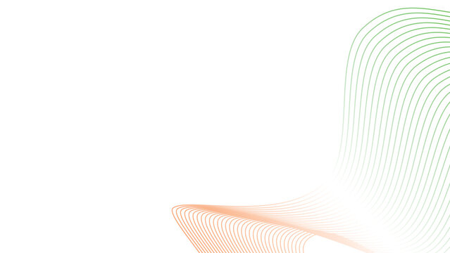 orange white green tech wavy lines abstract gradient background 