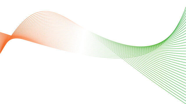 orange white green tech wavy lines abstract gradient background 