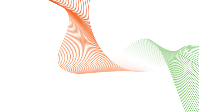 orange white green tech wavy lines abstract gradient background 