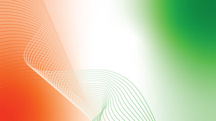 orange white green tech wavy lines abstract gradient background 