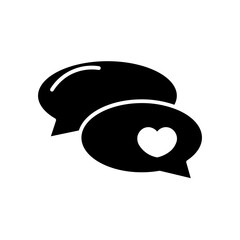 communication glyph icon