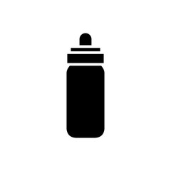 Flask vector icon. Thermos illustration sign. Bottle symbol or logo.