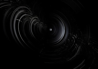 Abstract music vibrations black background
