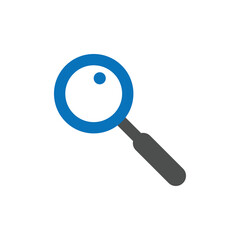 Magnifying glass icon design template vector isolated