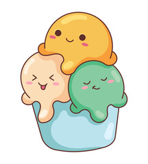 Ice Сream Sticker Bookmark