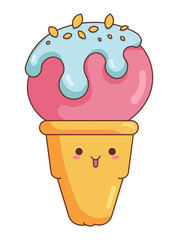 Ice Сream Sticker Bookmark