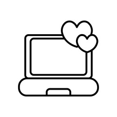 laptop line icon