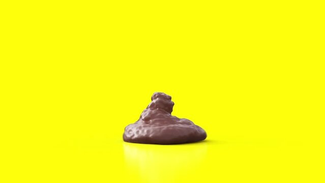 falling chocolate, seamless looping