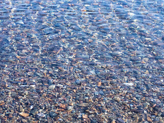 water on the beach