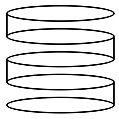 tube cylinder icon design 