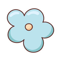 Flower Sticker Bookmark