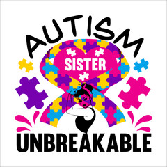 
Autism Day t-shirt EPS file