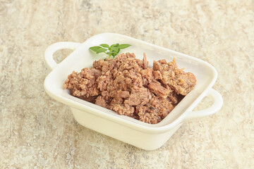 Canned tuna fish for salad